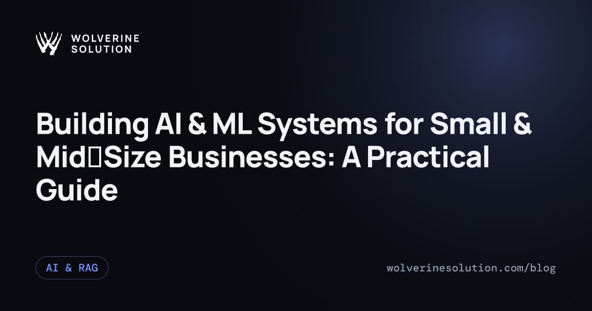 Illustration of AI system architecture for SMBs